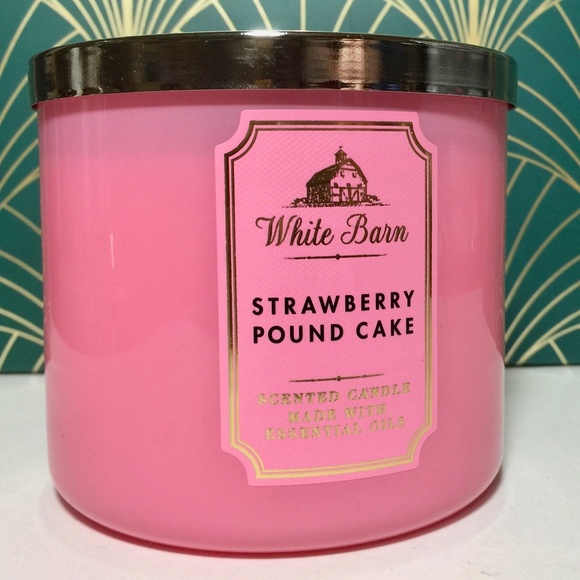 STRAWBERRY POUND CAKE 3 Wick Candle
